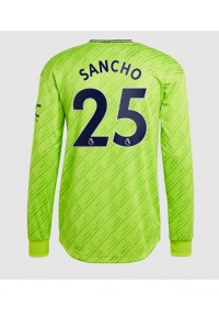 Fotbalové Dres Manchester United Jadon Sancho #25 Třetí Oblečení 2022-23 Dlouhý Rukáv